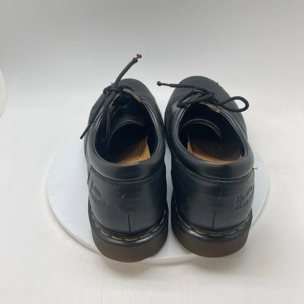 Dr Martens Shoes Mens 12 8053 Crazy Horse Black Leather Oxford Derby Gaucho